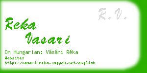reka vasari business card