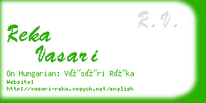 reka vasari business card